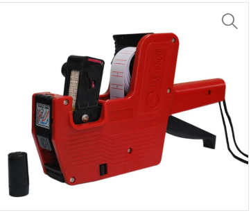8 Digits Handheld Price Tag Labeling Gun Machine with 4000pcs Label and Ink For Shops Supermarkets Shopping Mall