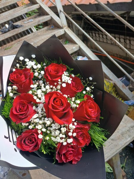 Bouquet des  9 roses