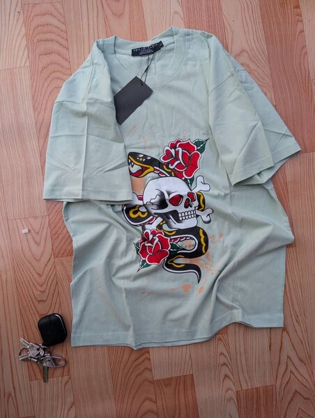 T-shirt tête de mort unisexe