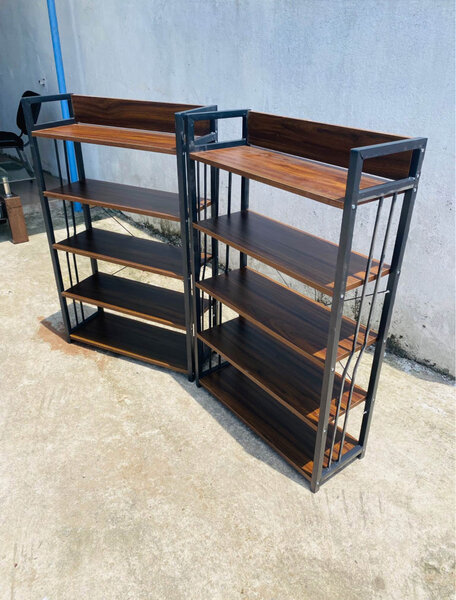 Étagères Industrielles Métal Bois