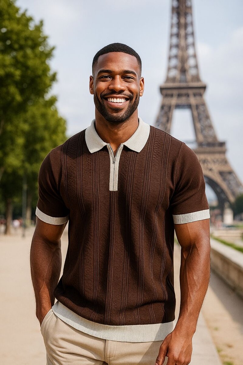 Polo à manches courtes élégante