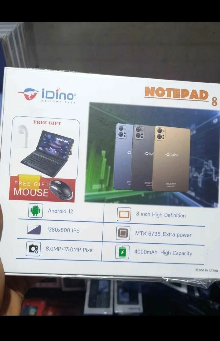 IDino Notepad 8 Android Tablet-8"- 256GB ROM - 6GB RAM