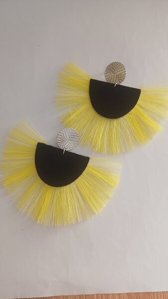 Boucles d'oreilles en éventail