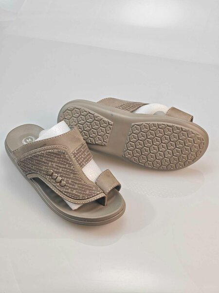 Sandales confort beige homme