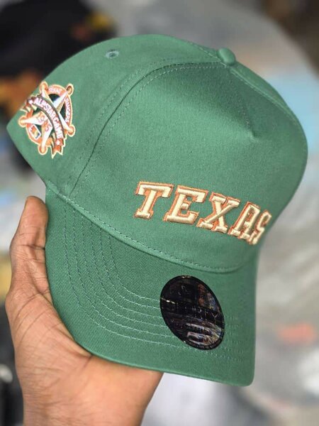 Casquette verte "Texas" stylée