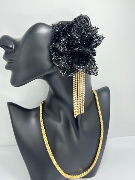 Épingle Cheveux Fleur Strass