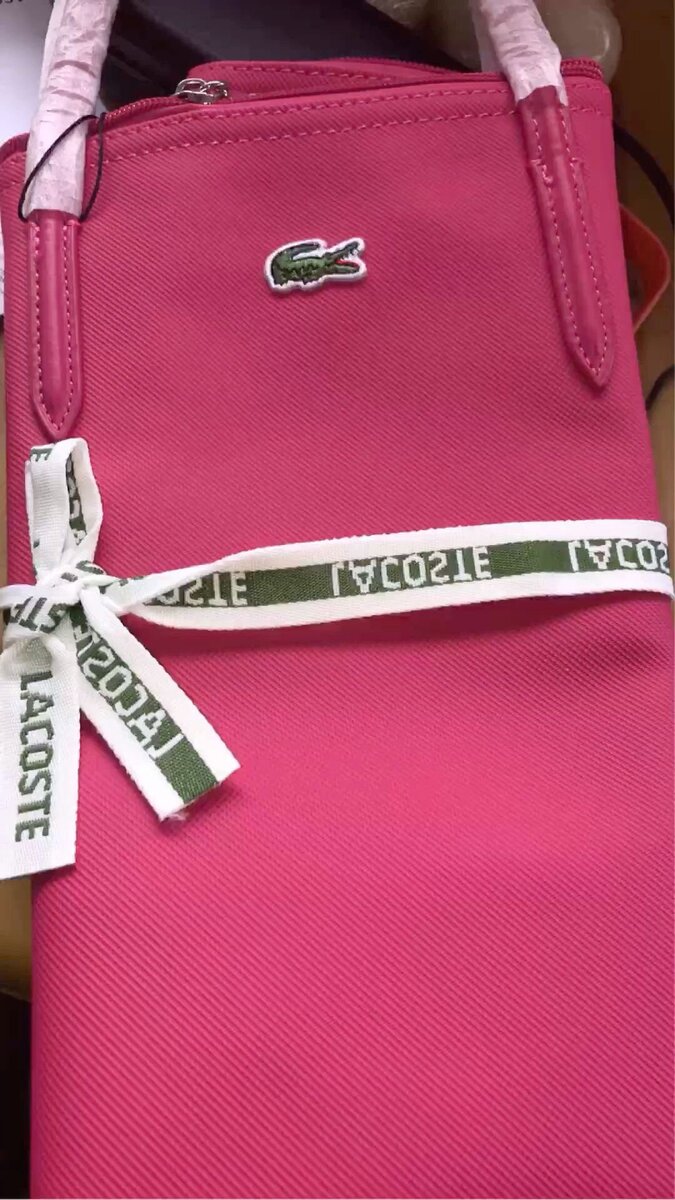 Sac à main rose Lacoste