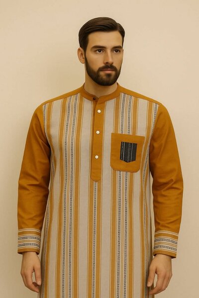 Chemise homme en wax élégante