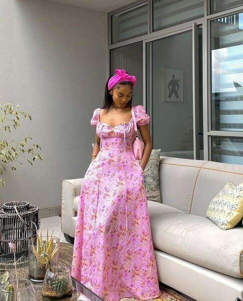 Robe longue florale élégante