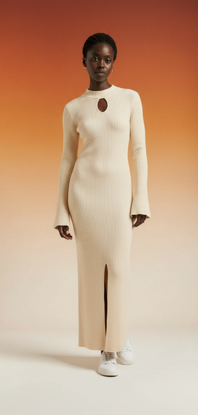 Longue robe moulante