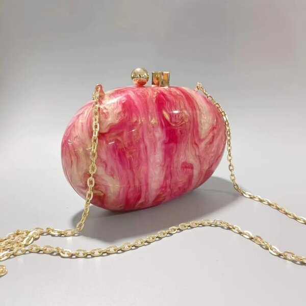 Clutch élégant multicolore