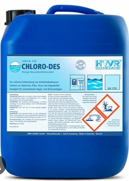 Chlorine & Bleach 25L and above