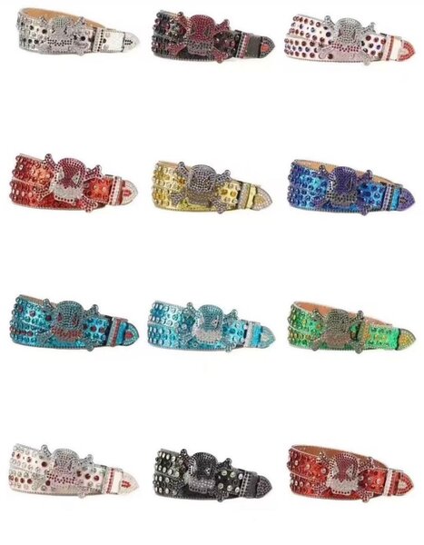 Ceinture Strass Tête de Mort