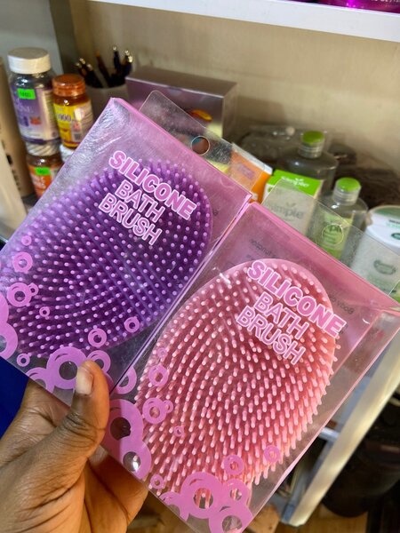Silicon bath brush