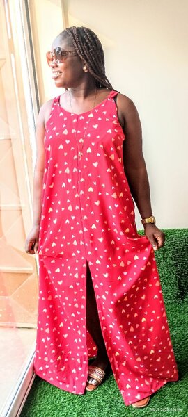 Spaghetti sleeve loose dress