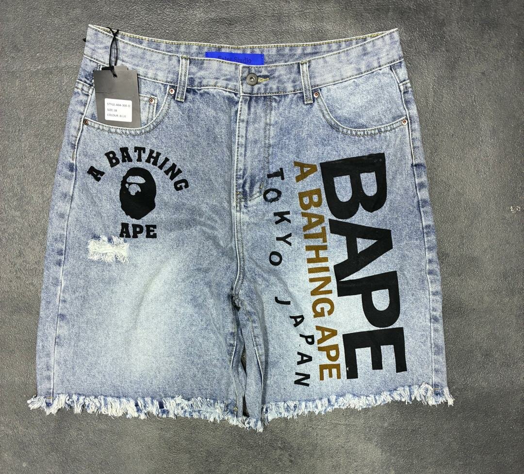 Shorts en denim imprimés tendance