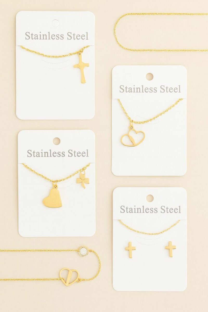 Collier Acier Inoxydable Coeur