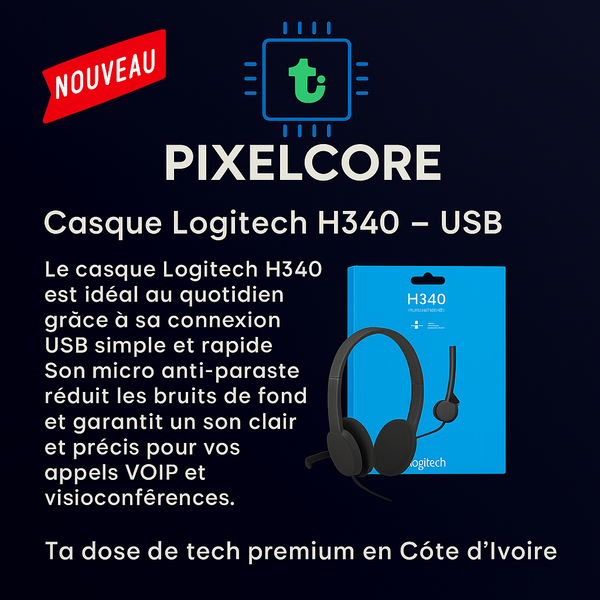 Casque USB Logitech H340