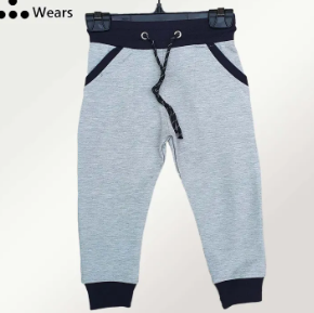 Wears Clothing French Terry Trousers For Kids - Grey Color