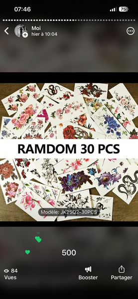 Tatouages Temporaires Art