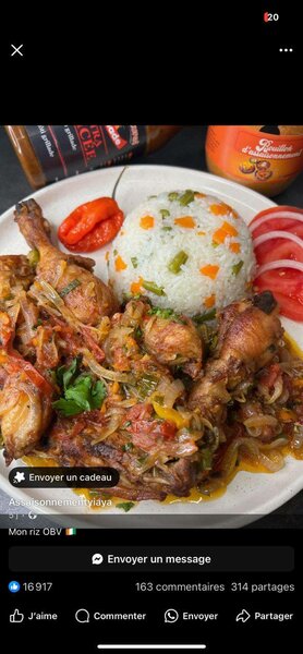 Sauté de poulet+ riz