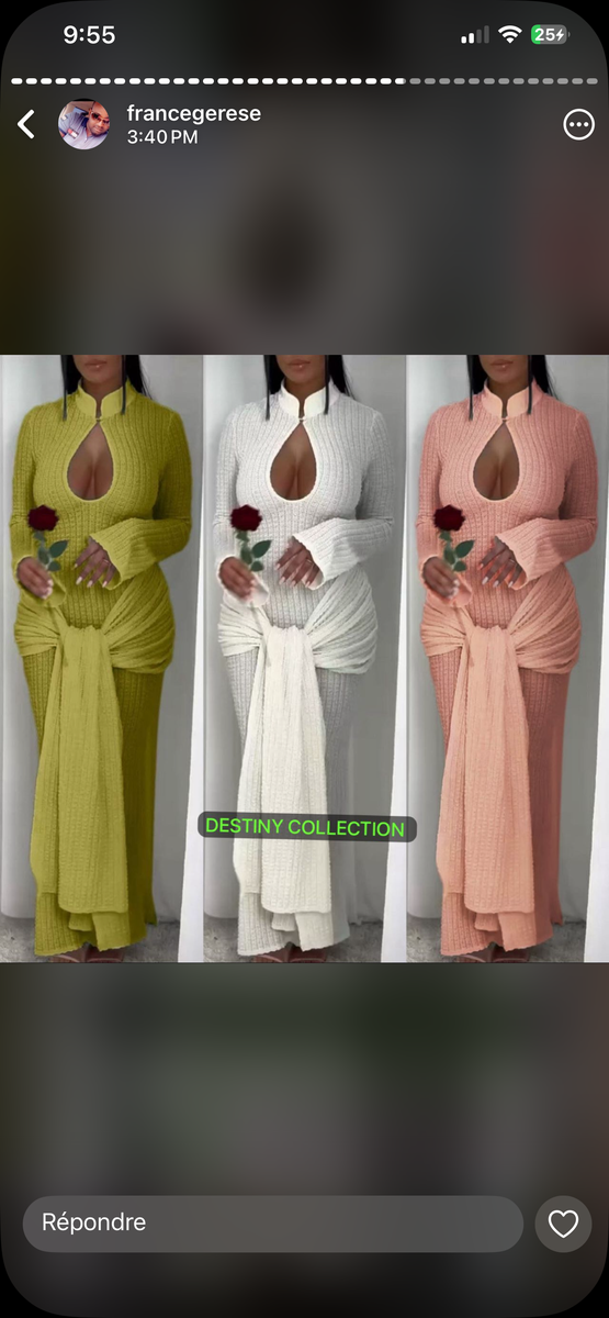 Robe élégante soirée femme