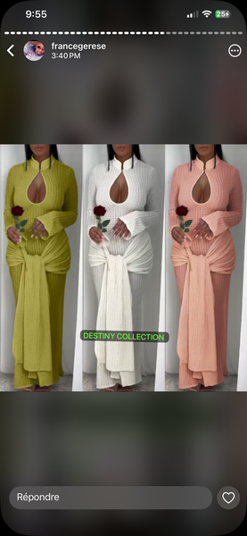 Robe élégante soirée femme