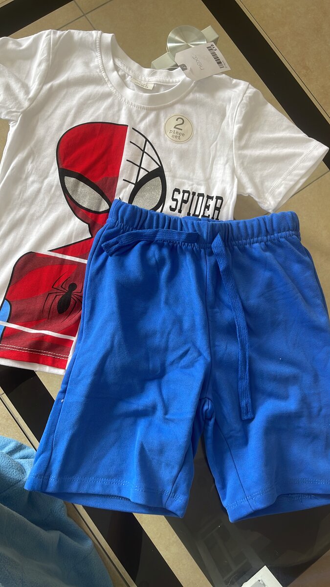 Ensemble T-shirt et Short Enfant Super Héros