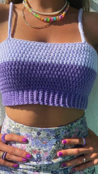 Top crochet dégradé