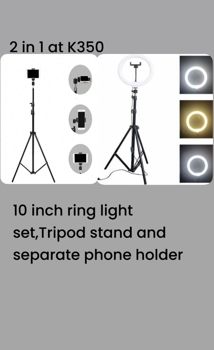 3 in 1(10 inch ring light full set)