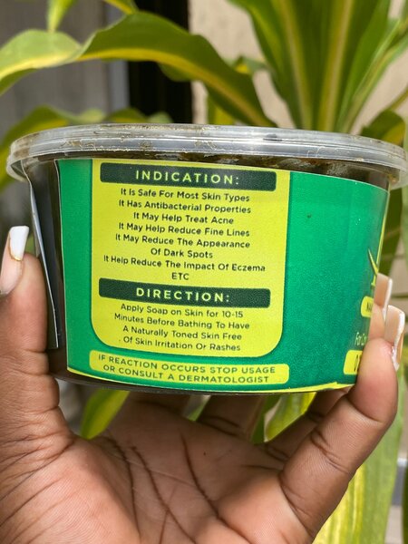 Organic black soap