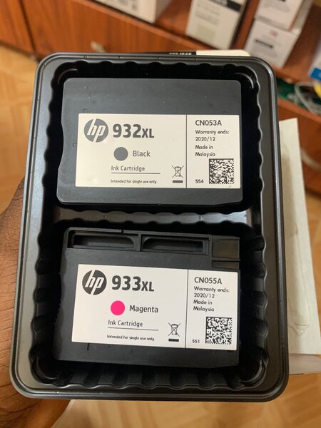 HP 932xl black and 933xl color