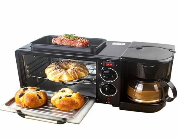 Breakfast Machine & Electric Toaster Oven & Coffee Maker 3 i