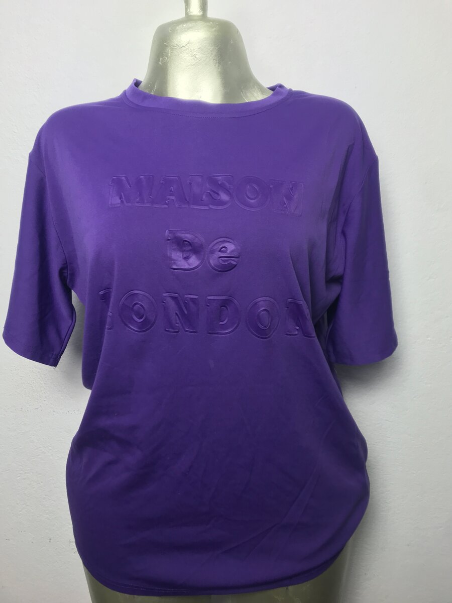 T-shirt violet Maison de London
