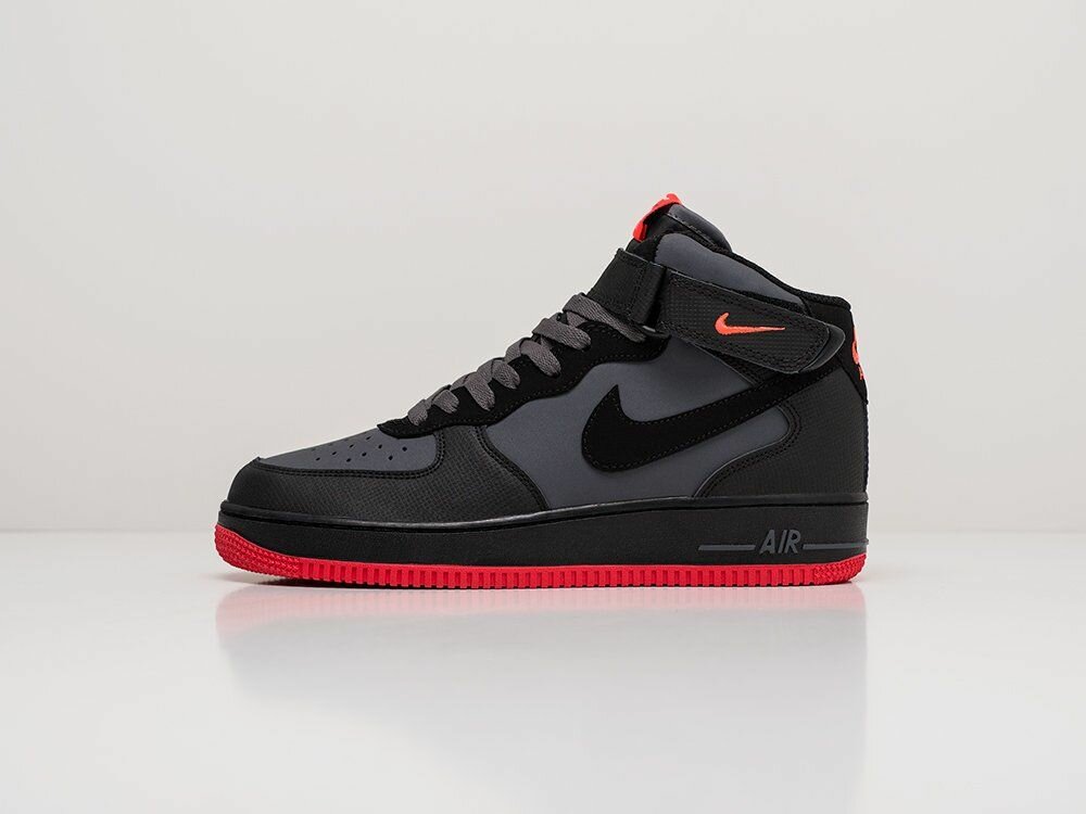 Nike Air Force 1 Mid Noir Rouge
