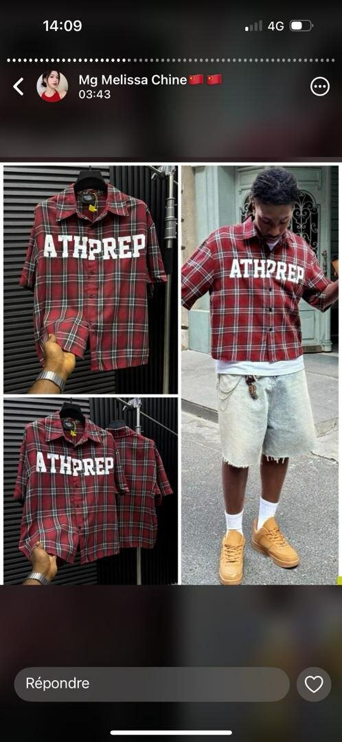 Chemisettes à carreaux tendance