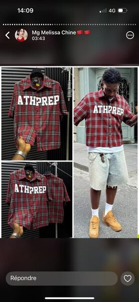 Chemisettes à carreaux tendance