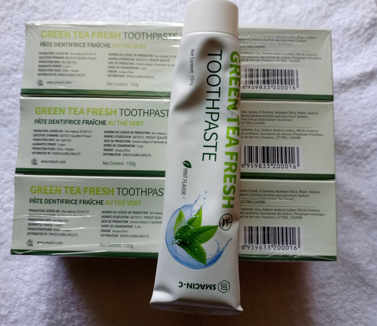 Pâte dentifrice au thé vert