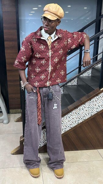 Chemise homme à motifs colorés