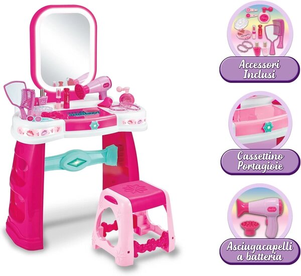 Table de coiffure accessoirisé