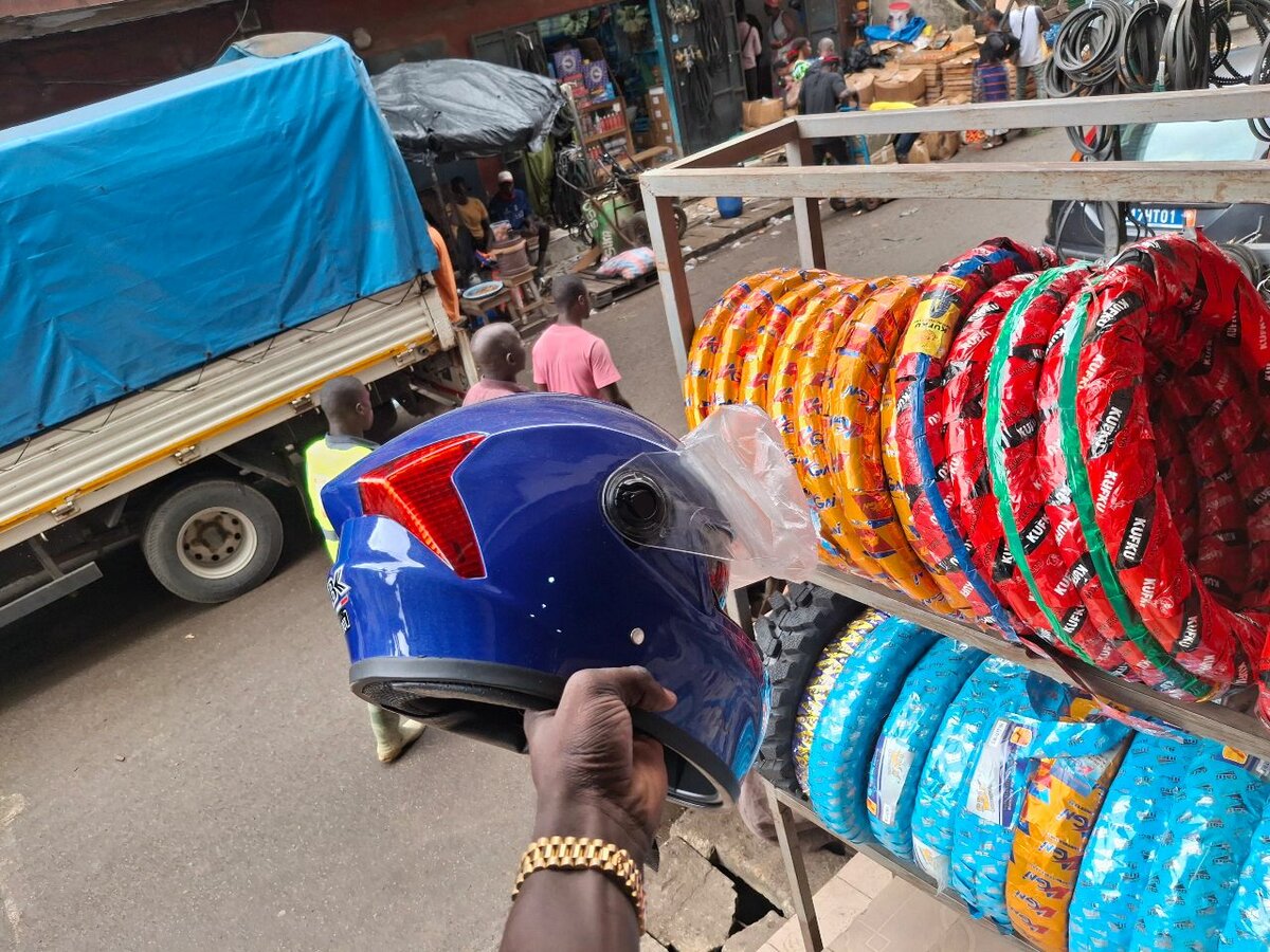 Casque de Moto Bleu Intégral