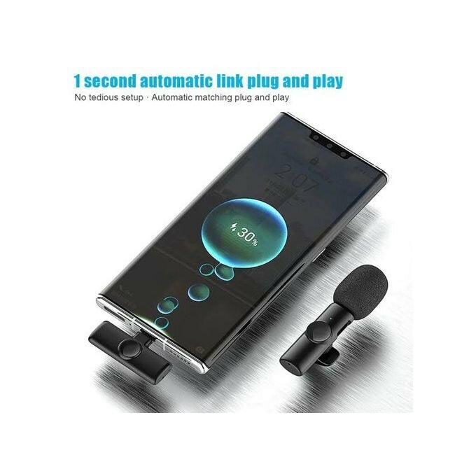 K9 Double Wireless Microphone For IPhone And Android phone
