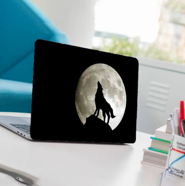 Wolf Laptop Back Skin-Laptop Skin Vinyl Sticker Decal, 13 13.3 14.6 15 15.4 15.6 inch Laptop Skin Sticker Cover For All Laptops