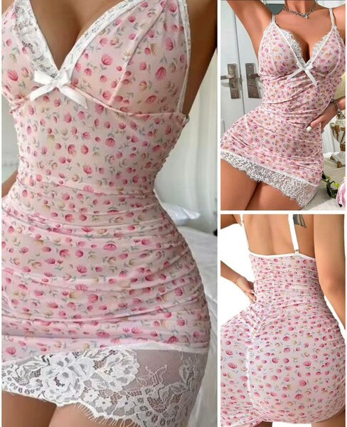 Nuisette Dentelle Fleurie