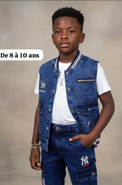 Veste en jean garçon 8-10 ans