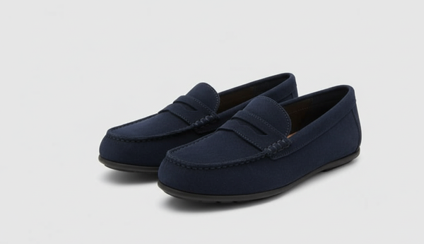 Mocassins enfants bleu marine