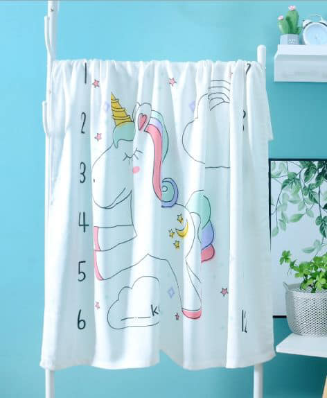 Muslin Baby Blanket unicorn