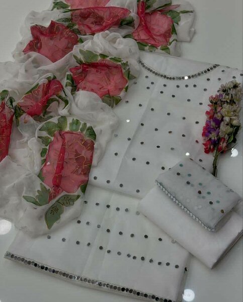 Organza/katan silk 3 pc