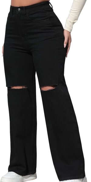 THRIFT BLACK BOYFRIEND JEANS