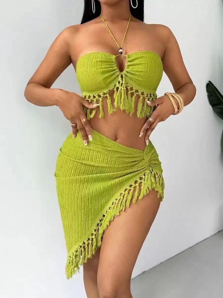 Set de bikini avec franges